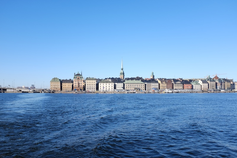Bild på Stockholm från havet